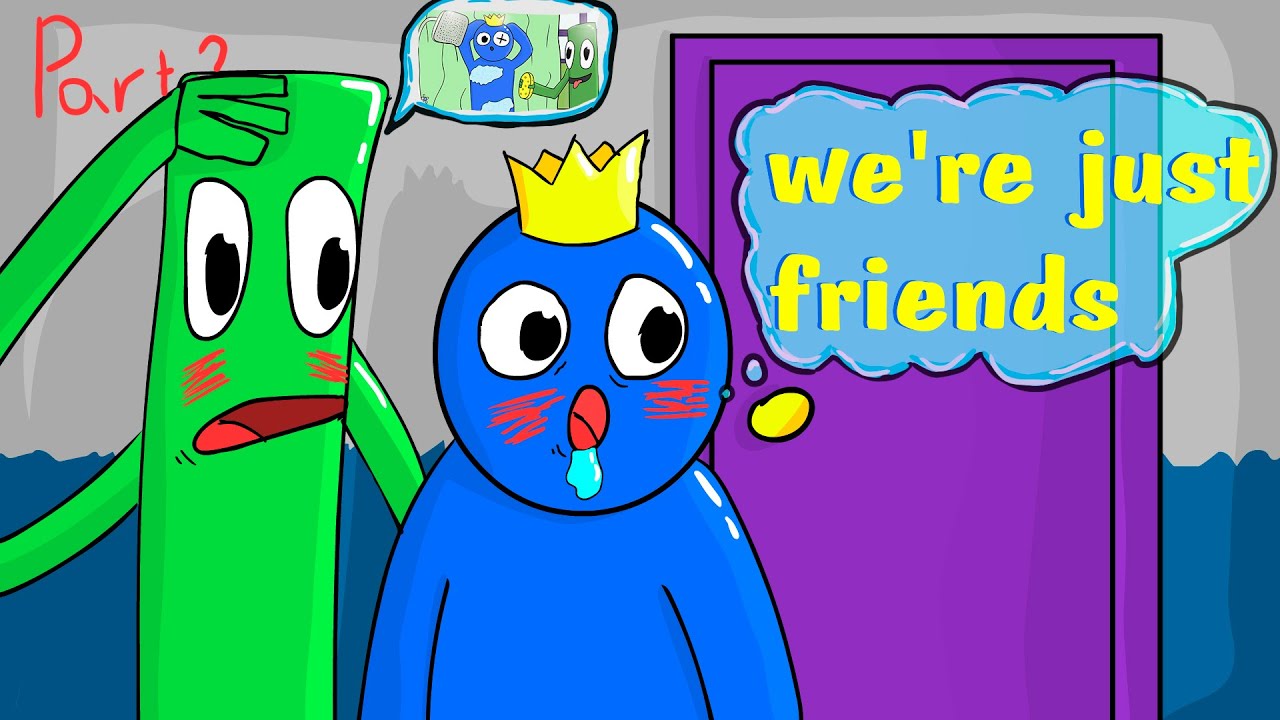 Blue x green Rainbow friends Daily Life animation part 1 